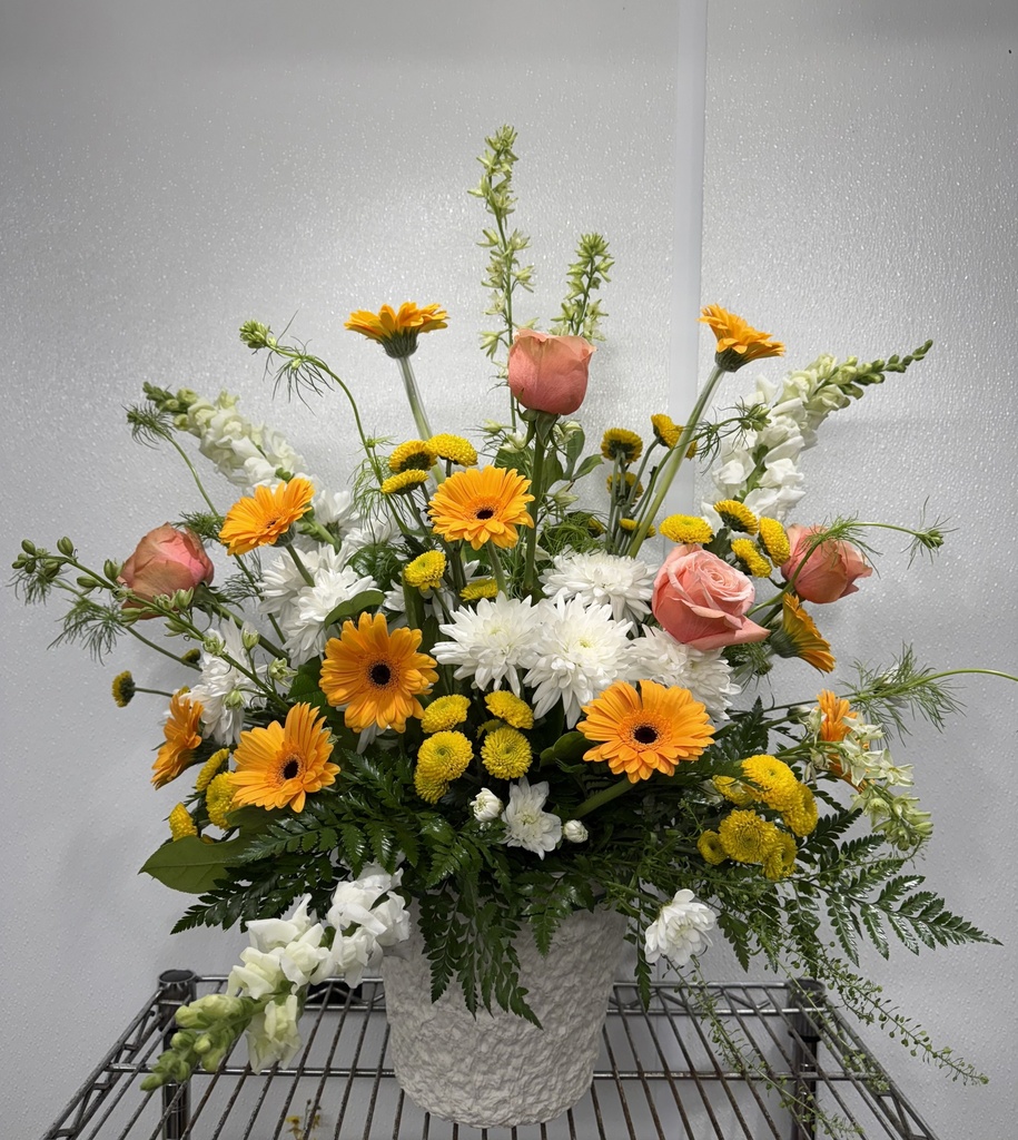 Urn Arrangement - Golden GoodBye
